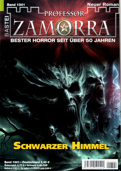 schwarze, raubtierhafte Fratzen mit leeren Augenhöhlen