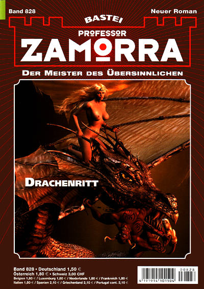 Amazone auf Drachen reitend